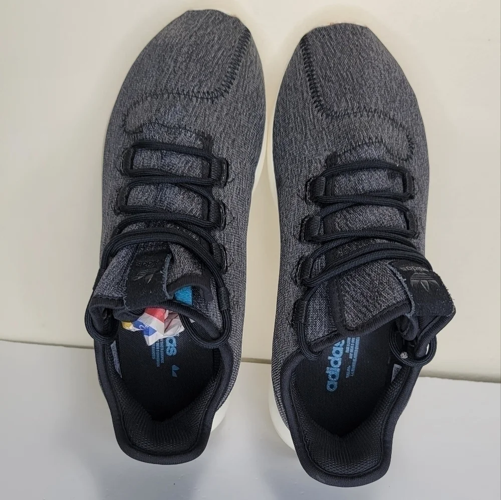 ADIDAS ORIGINALS TUBULAR SHADAW WOMEN'S RUNNING SHOES CQ2460 BLCK/WHITE Size 8